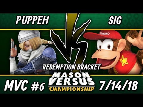 MVC Smash 4 - Puppeh (Sheik, Mario) Vs. Sig (Diddy) - WiiU Singles Redemption Losers