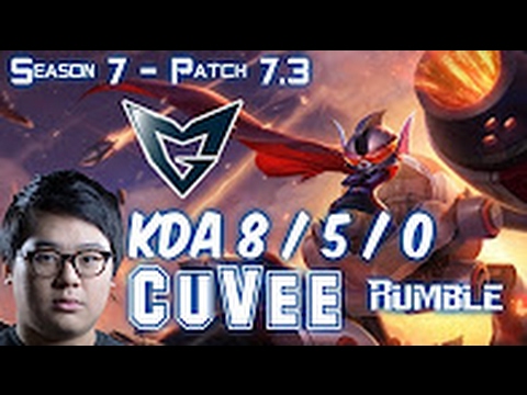 SSG CuVee RUMBLE vs JAYCE Top Lane - Patch 7.3 KOREA Ranked