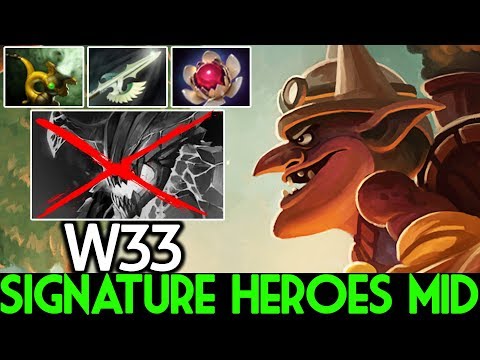 W33 [Timbersaw] Signature Heroes Against Miracle OD Mid 7.24 Dota 2