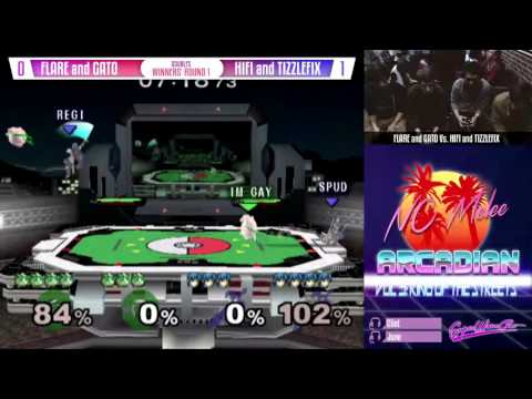 NC Arcadian III Doubles W2 - Flare & Gato (Marth) vs HiFi & TizzleFix (Jigglypuff)