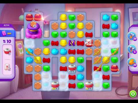 HomeScapes Level 8214 no boosters (16 moves)