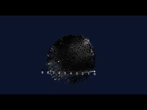 Visualization of a fully connected neural network, version 2