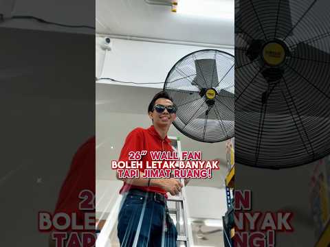 Malaysia TOP Produk 02: 26" Wall Fan Kipas Dinding. Letak Kipas Banyak Jadi Makan Ruang, Tak Cukup Kipas Jadi Panas Pula! 