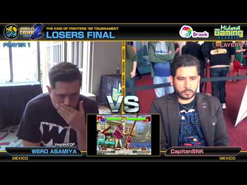 CapitanSNK vs Wero Asamiya - KOF '98 Neo Geo World Tour Season 2 Milwaukee Stop Losers Final
