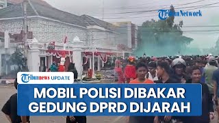 Situasi Demo Tak Terkendali! Massa Aksi Bakar Mobil Polisi dan Jarah Gedung DPRD Cilacap