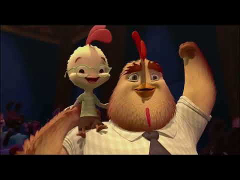 Chicken Little festejando  plantilla Meme