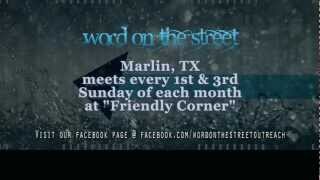preview picture of video 'Word On The Street Outreach Marlin, TX (Promo)'