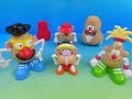 2002 mr. potato head set of 6 jack in the box collection meal toys video review