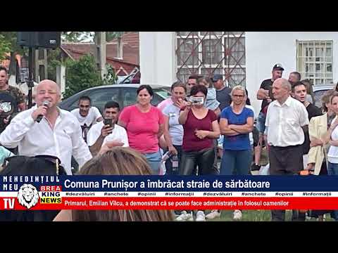 COMUNA PRUNIȘOR A ÎMBRĂCAT STRAIE DE SĂRBĂTOARE