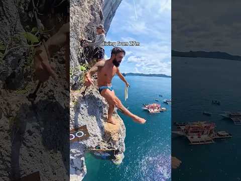 Cliff Diving From 27m 😮‍💨