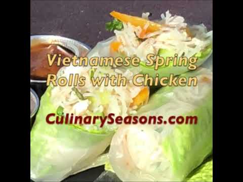 Vietnamese Chicken Spring Rolls - Culinary Seasons