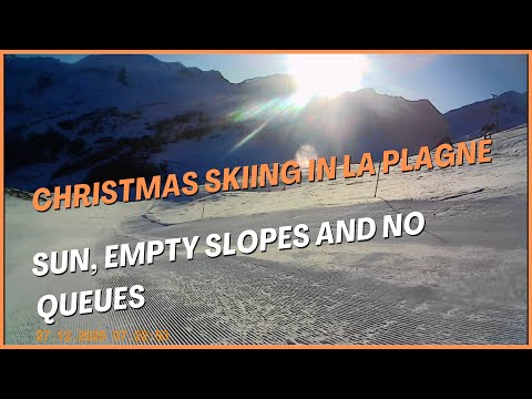 Morning Skiing in La Plagne, Christmas 2025