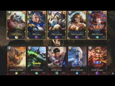 RRQ Vs EVOS - Indonesia Game Tour - AOV Invitation Playoffs - GAME 1