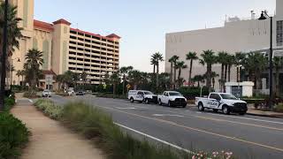 Police investigate crime scene