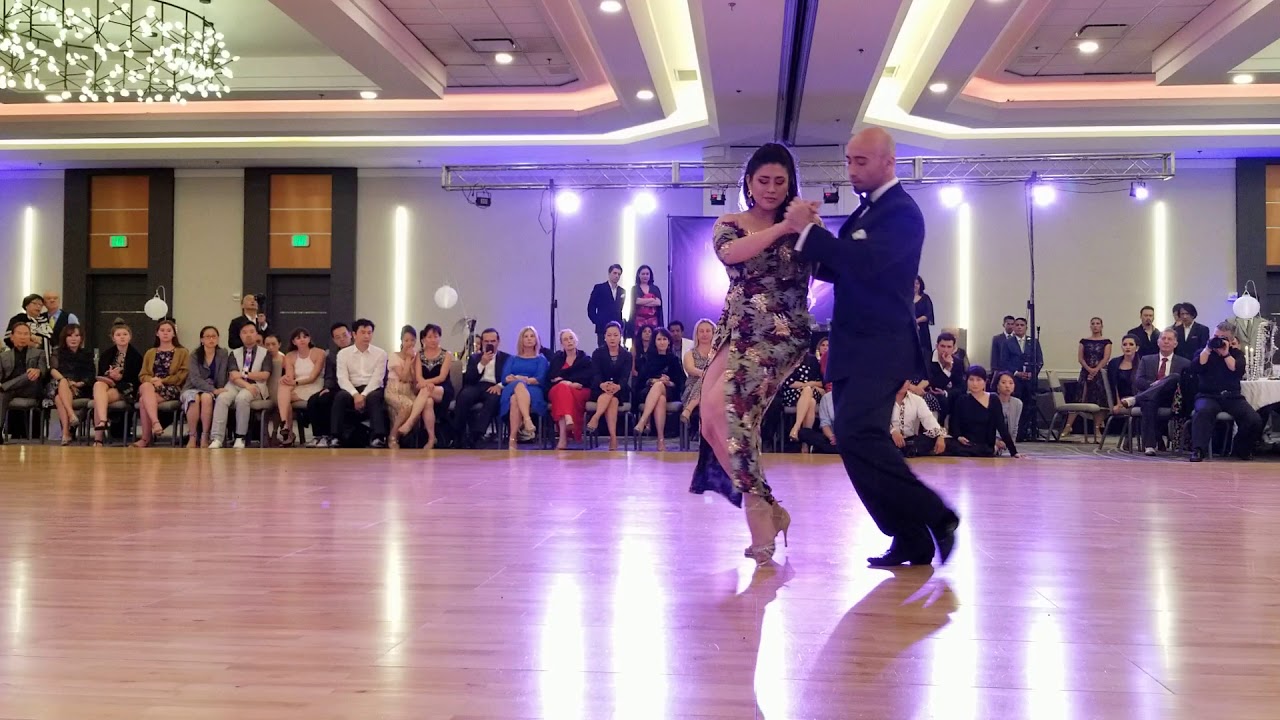 María Inés Bogado and Orlando Reyes Ibarra - performance at Nora's tango week on 7/6/2019 (2 of 2)