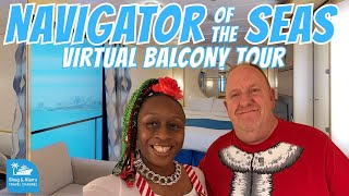 Navigator of the Seas Virtual Balcony Room Tour on Royal Caribbean  4K