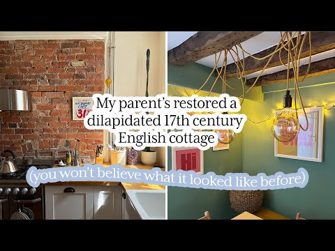 Tour A Restored 17th Century English Cottage With Me (Parent's Home Tour!)