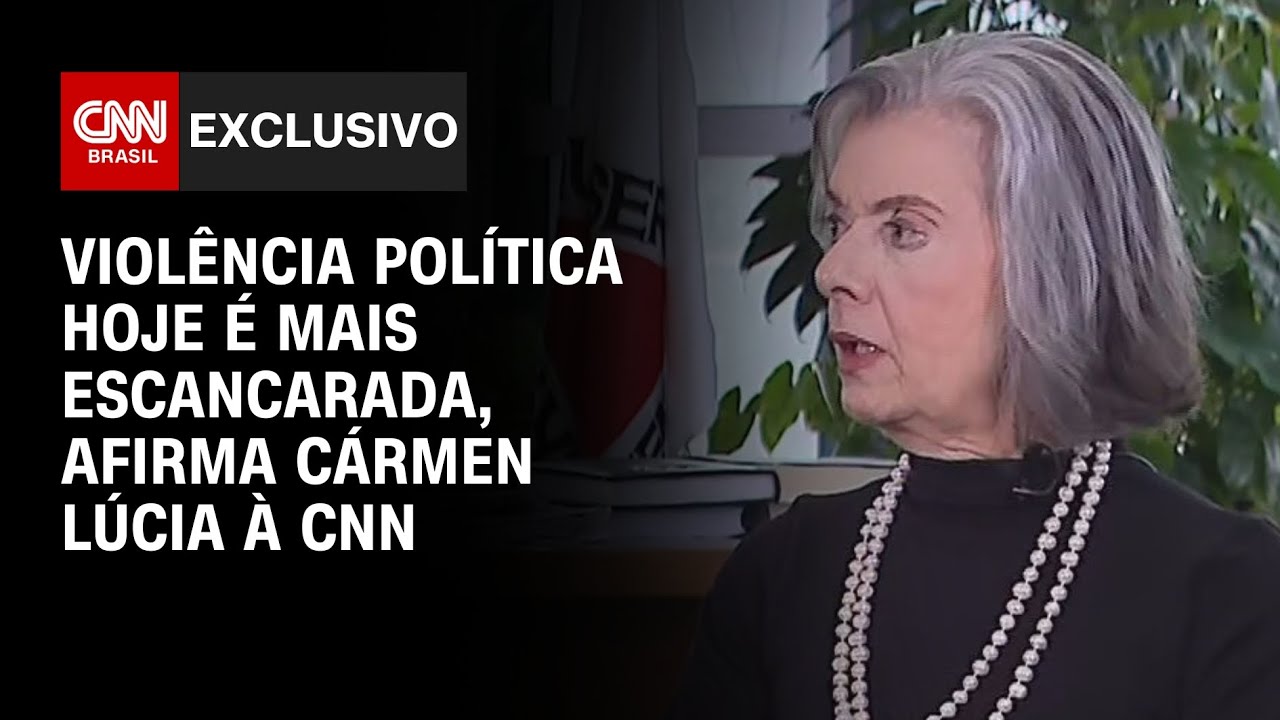 Violência política hoje é mais escancarada, afirma Cármen Lúcia à CNN | AGORA CNN
