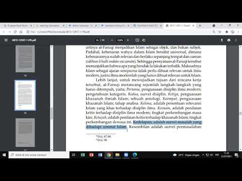 Perkuliahan Materi Islamisasi Ilmu Pengetahuan semester 7 6/7