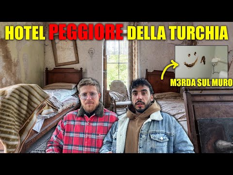 SOPRAVVIVERE per 24H NELL'HOTEL PEGGIORE DI TUTTA LA TURCHIA - CHE SCHIFO TROVIAMO LA M3RDA SUL MURO
