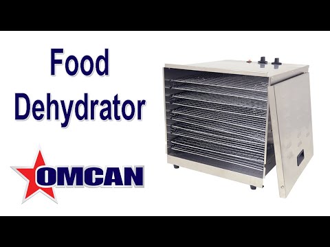 Video thumbnail for Stainless Steel Food Dehydrator with 10 Racks