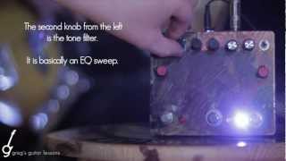 Video thumbnail for Bass Demo: Fuzzrocious RK [Heavily modded Overdrive pedal] by Greg's Guitar Lessons