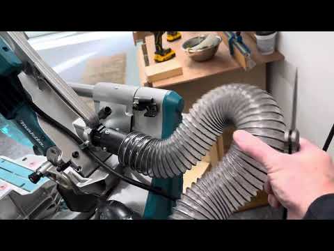 Makita LS1219L miter saw Dust Collection Upgrade