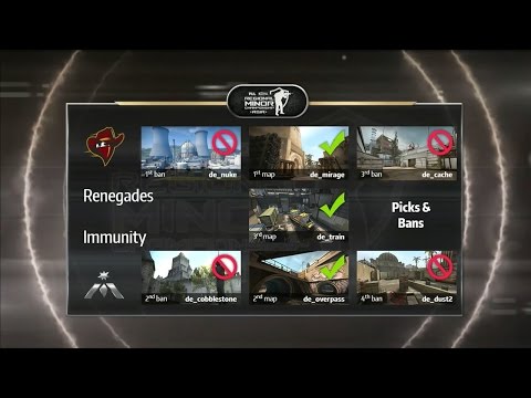 Team Immunity vs Renegades Day2 4강 2경기 1세트 PGL CS:GO Asia -EsportsTV