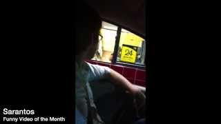 Drive-thru kid ice cream mishap 3-14 Sarantos Funny video of the month