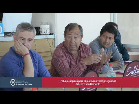 Se reunió la mesa de trabajo conjunto para la puesta en valor y seguridad del cerro San Bernardo