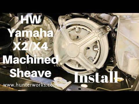 Hunterworks Yamaha X2/X4 Machined Sheave Install