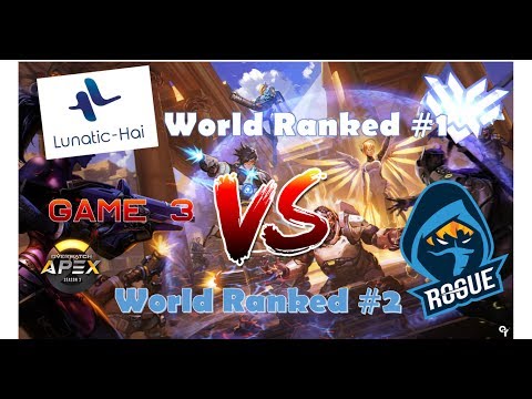[Overwatch] World Ranked #1 Team Lunatic Hai (Miro) VS #2 Rogue (SoOnSM) Game 3 OGN APEX Season 3