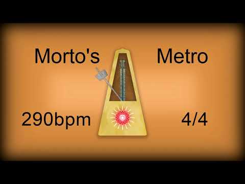 290 bpm 4/4 Metronome Woodblock (12 minutes)