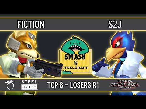 SteelCraft GG - Fiction (Fox) VS S2J (Falco) - SSBM - Top 8 (Losers Round 1)
