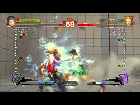 HIBIKI-SENTAI (Sakura) VS RAZIEL_ICE (Guile) SSF4 AE 2012 PSN