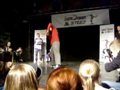 Polskee Hitman (IP) & Sheva (Royal Family Poppers) Juste Debout Poland popping eliminations 2012