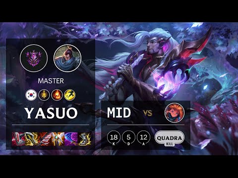 Yasuo Mid vs Zoe - KR Master Patch 11.24b