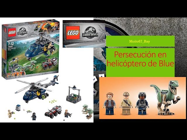 Vídeo relacionado con LEGO 75928 Jurassic World Persecución en helicóptero de Blue