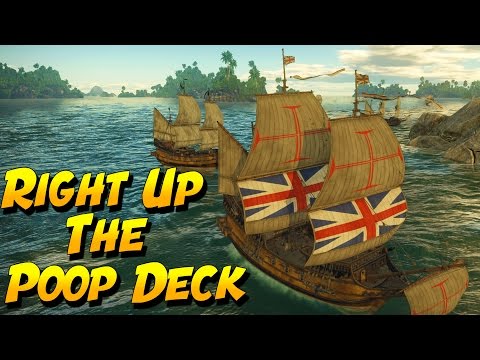 War Thunder Ships - RIGHT UP THE POOP DECK!  (War Thunder Ships Gameplay)