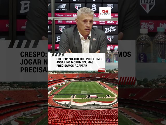 Crespo: "Claro que preferimos jogar no Morumbis, mas precisamos adaptar" | CNN ESPORTES