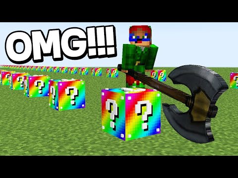 CELE MAI OP ITEME DIN LUCKY BLOCK!! - Minecraft Rainbow Lucky Block Race [REUPLOAD]