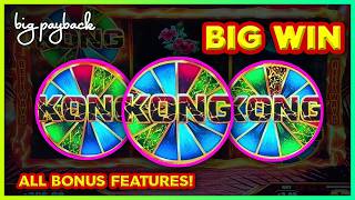 ALL BONUSES on Kong Skull Island Slots → BIG WIN SESSION!