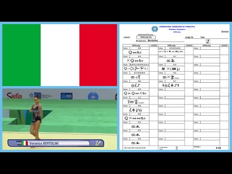 Veronica Bertolini Clubs 2016 Difficulty Symbols