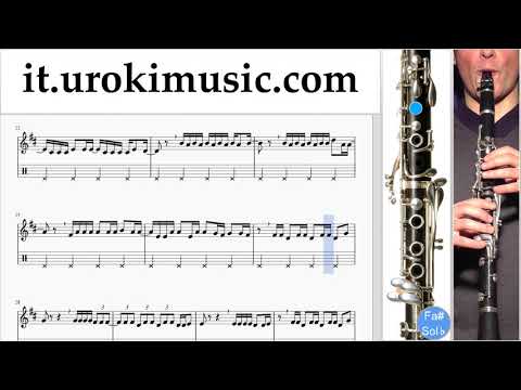 Corso di Clarinetto Luis Fonsi, Demi Lovato - Échame La Culpa Tablature Tab Parte#2 um-ih276