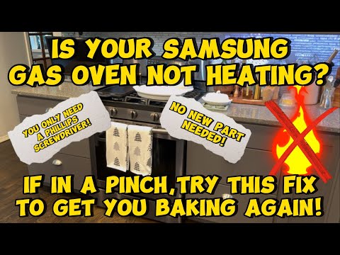 Samsung Gas Oven Not Baking Quick Fix! Try This And Save The Day!!! #samsung #gasoven 💪😎👍