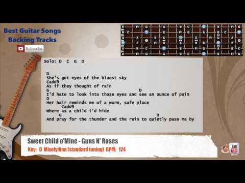 Sweet Child O Mine Background Guitar