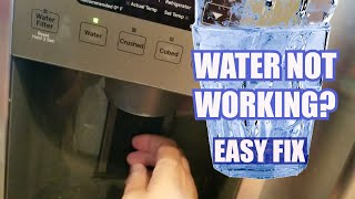 GE Fridge Won't Dispense Water - Isolation Valve and Jumper Fix DIY Part# WR57X30890