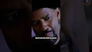 Ethan Hawk's reaction was real in Training Day... thank's to Denzel Washington