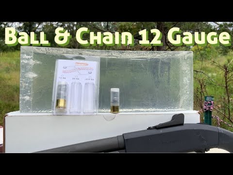 Ball & Chain 12 Gauge Vs Ballistic Gel #shorts