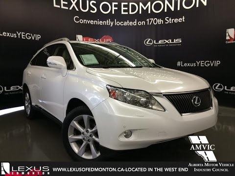 Used 2012 White Lexus RX 350 AWD Ultra Premium Walkaround Review | Sylvan Lake Alberta